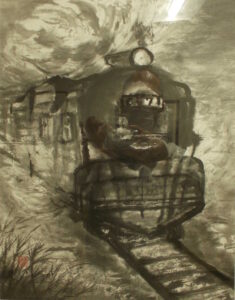 蒸気機関車／前嶋幸子