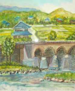 秋冷えの渓谷／青木浩康